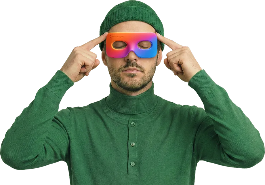 Green Super Agent with Telekinesis